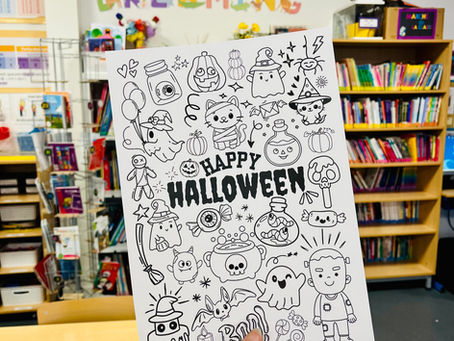 Coloriage Halloween doodle art