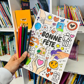 Coloriage pour la fête des gens qu'on aime