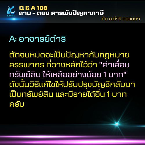 ค่าเสื่อม