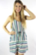 Women's Sleeveless Stripe Mini 
