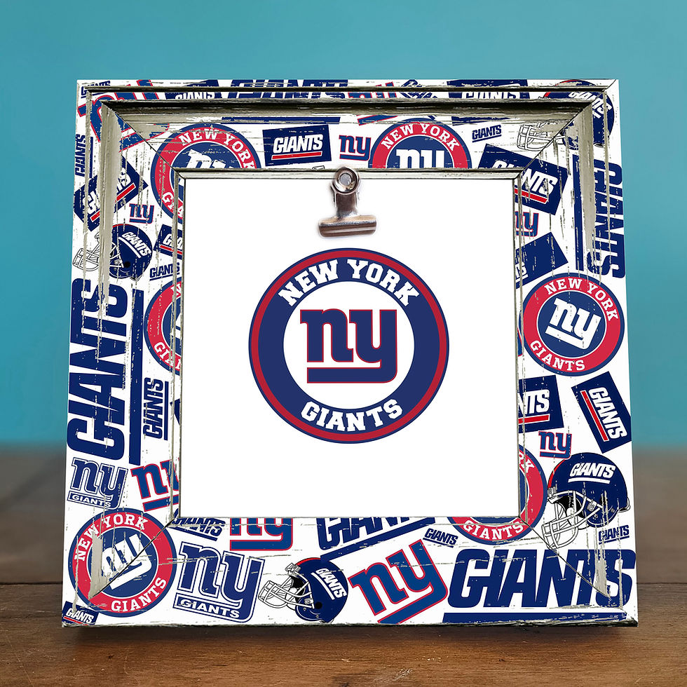 Thumbnail: NY Giants NFL Photo Frame -8x8  Frame-Holds 4x4 Printed Photo