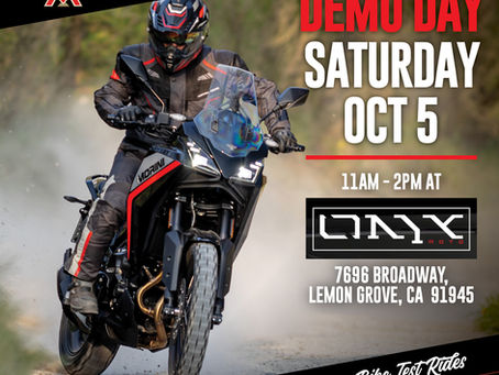 TEST RIDE A MOTO MORINI IN SAN DIEGO AT ONYX MOTO