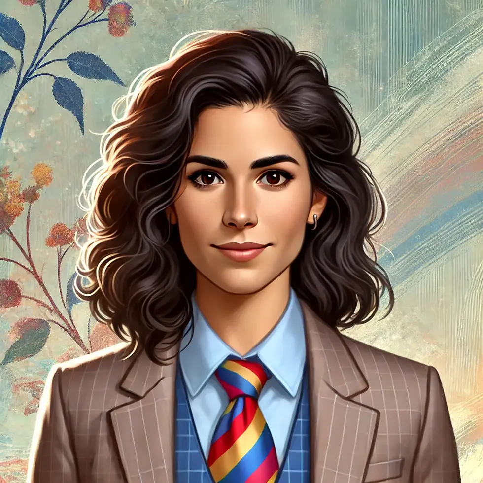 Woman with curly hair named Gladys Villa