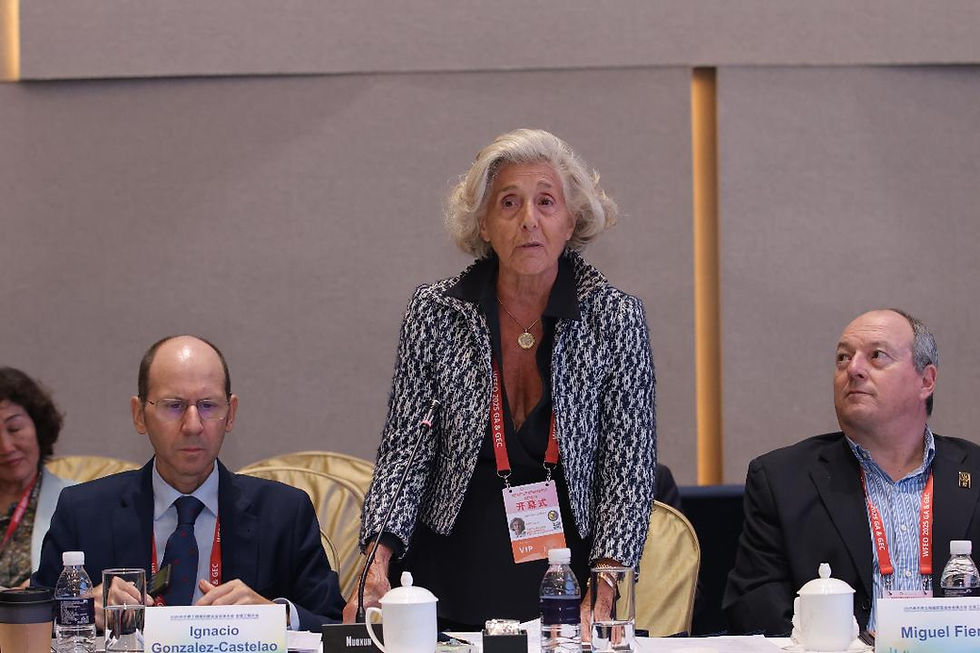 Intervención de Dña. María Jesús Prieto-Laffargue ante el Consejo Ejecutivo de la FMOI.