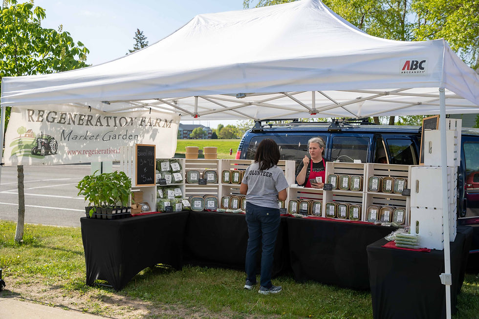 Farmers market vendor