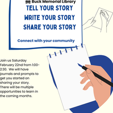 Tell Your Story! The First Workshop is Coming!