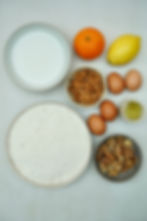 Köy keki ingredients on a kitchen worktop
