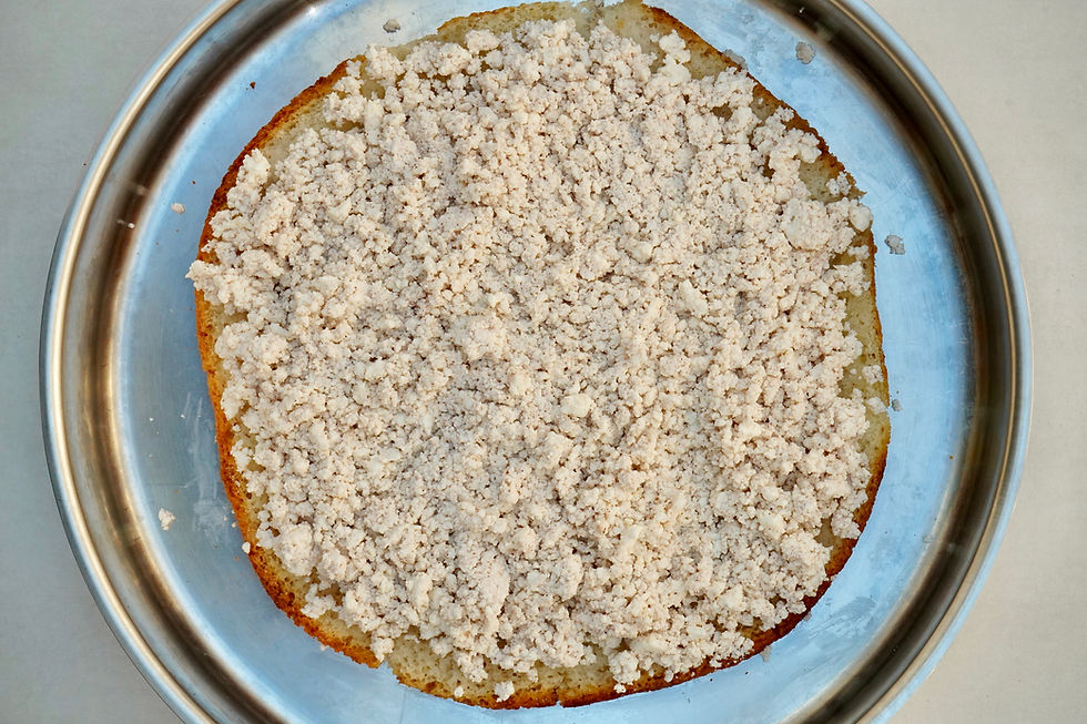 Ekmek kadayıfı with nor / anari cheese spread over it