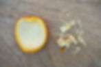 Removing the pith for turunç macunu