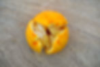 Peeling the orange for turunç macunu