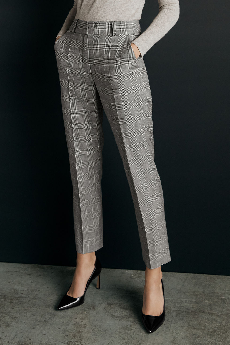 Grey Glen Plaid trousers