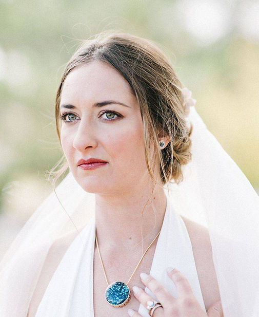 Elegant makeup and upso for a Santa Fe wedding