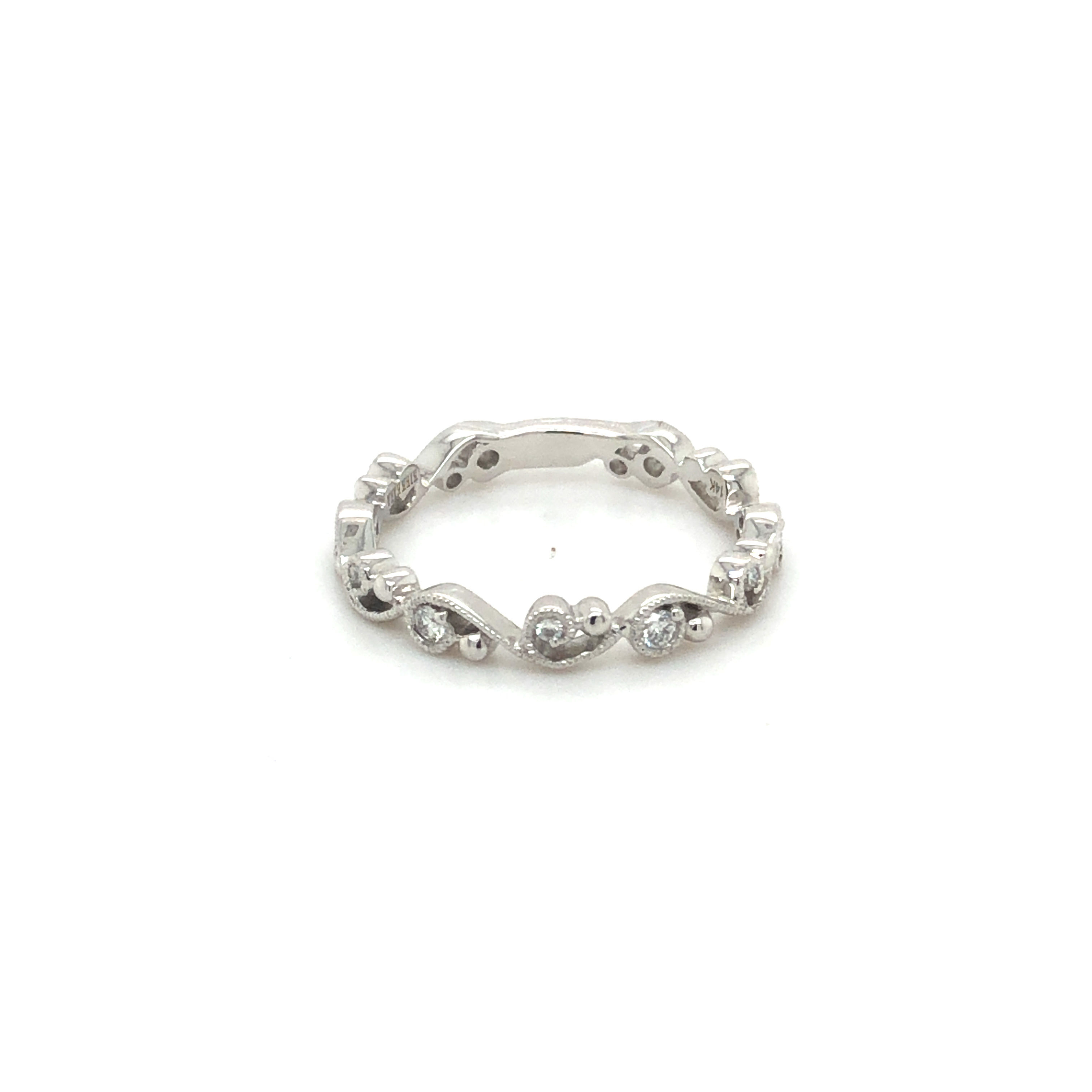 Diamond Scroll Ring