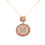 Thumbnail: Rose Gold Diamond Circle Pendant