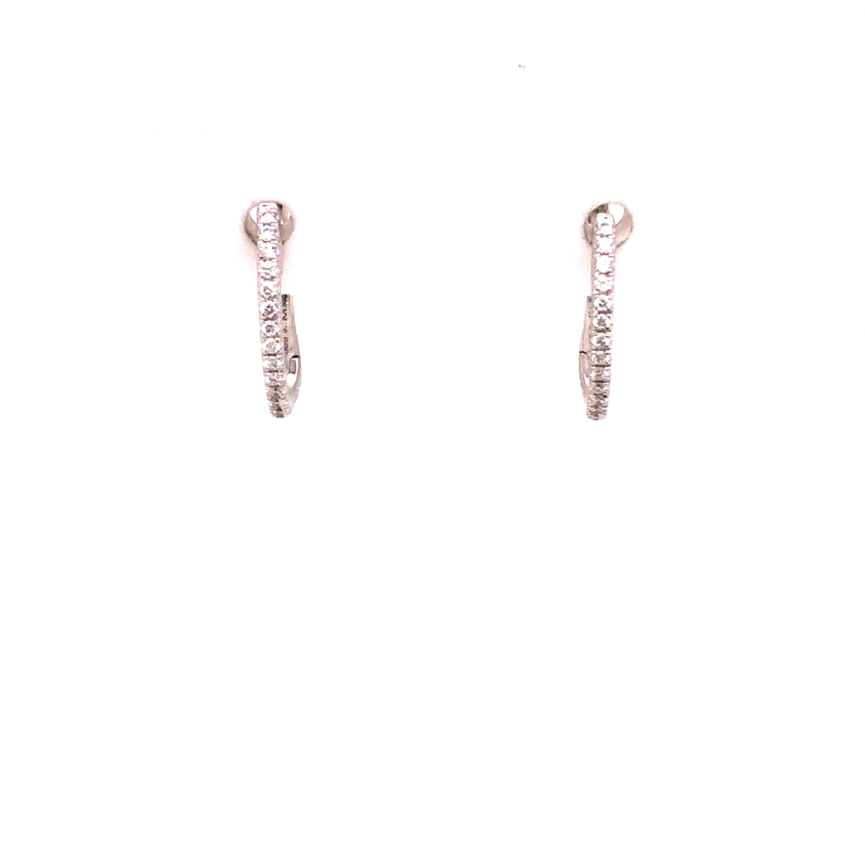 Diamond Huggie Earrings
