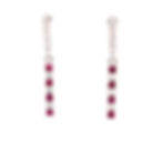 Thumbnail: Ruby/Diamond Dangle Earrings