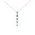 Thumbnail: Emerald & Diamond Bar Necklace