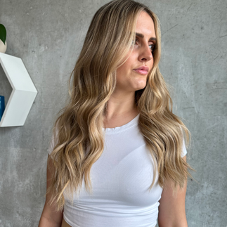 bronde hair with extensions