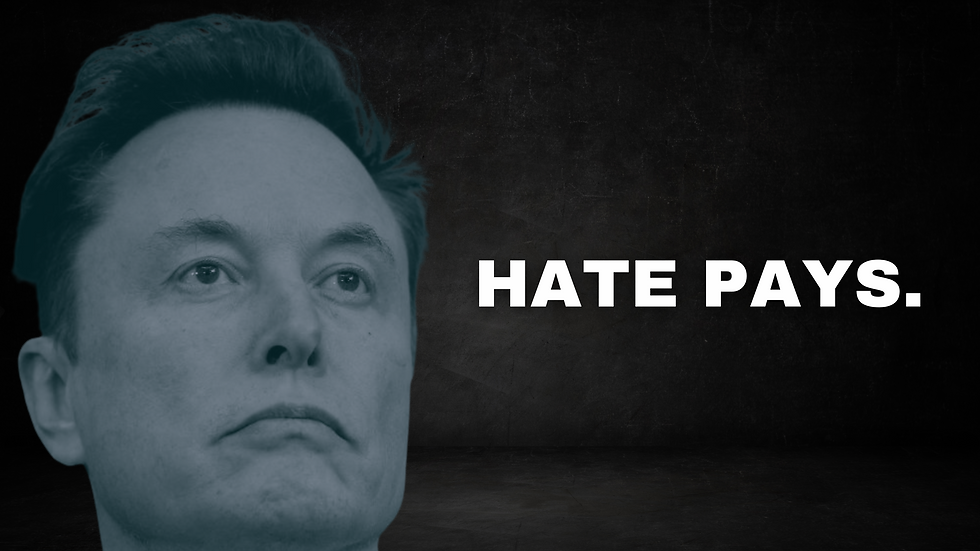 HATE PAYS.