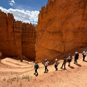 Hiking into Bryce Canyon National Park
