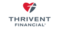Thrivent Financial logo with heart and cross symbol