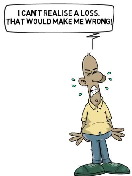 man crying with speech bubble above head