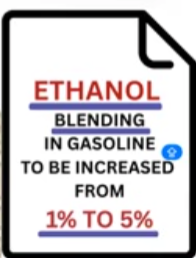 document holder showing ethanol increase in price