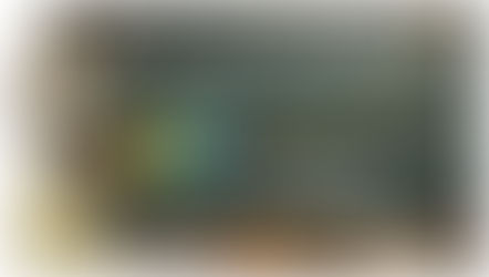 black board with stock analysis showing