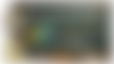 black board with stock analysis showing