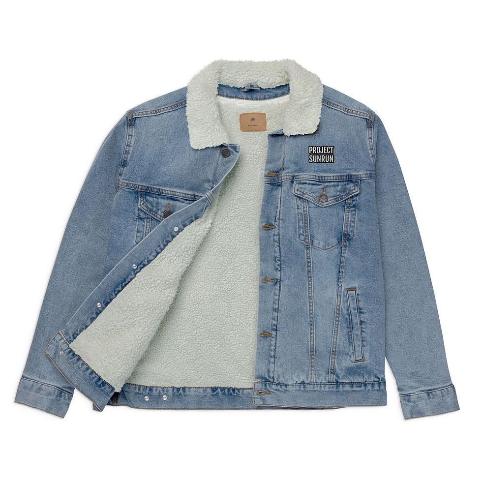 Thumbnail: Project SunRun Denim Sherpa Unisex Jacket
