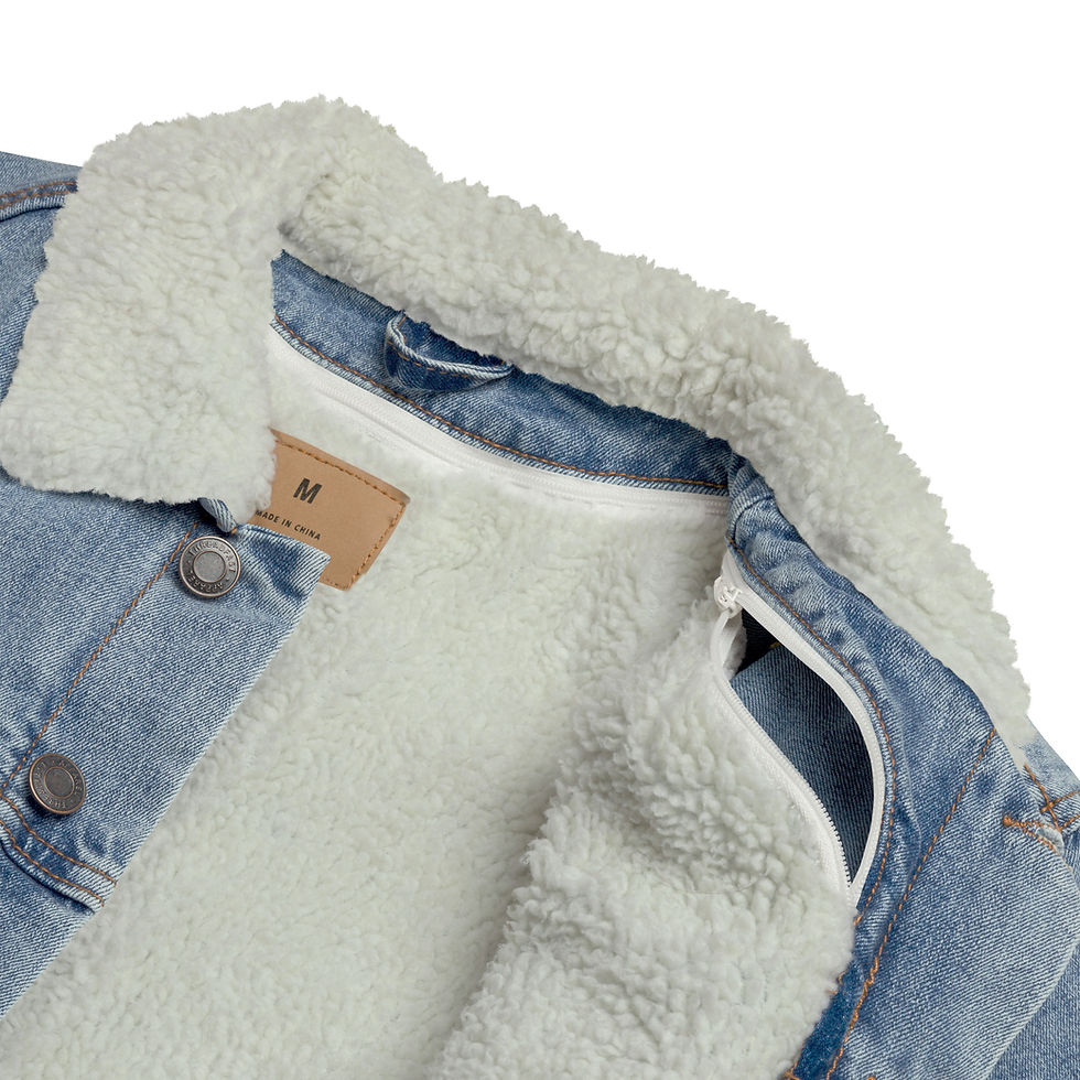 Thumbnail: Project SunRun Denim Sherpa Unisex Jacket