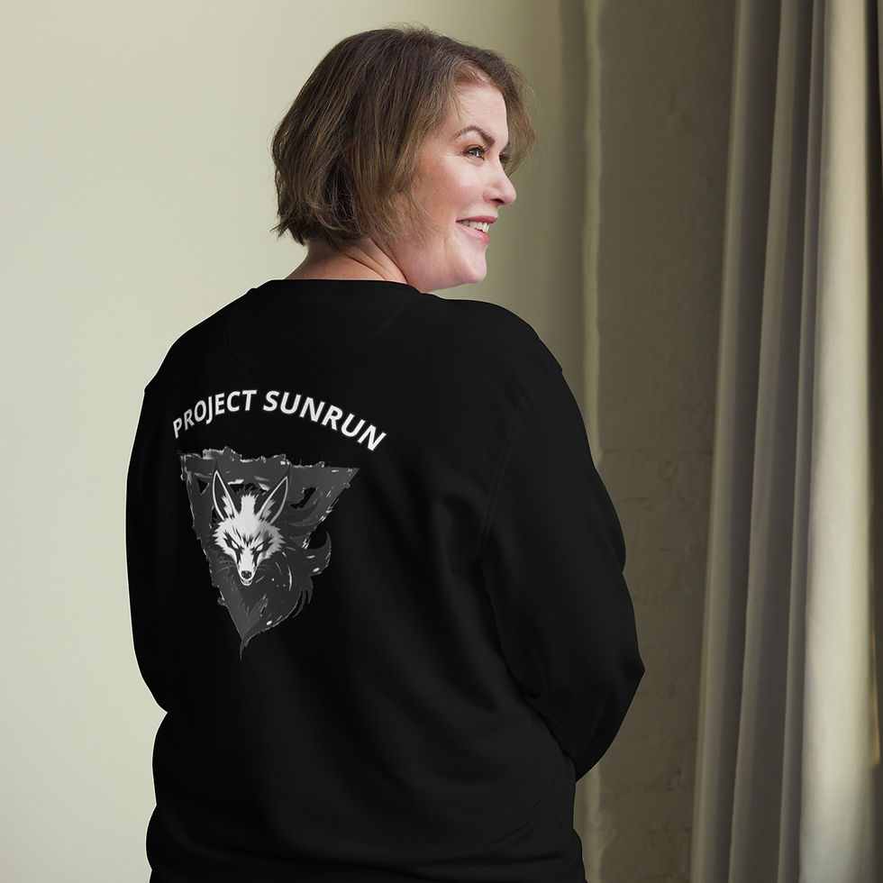 Thumbnail: Nightkitten Queens Organic Long-sleeve Unisex Sweatshirt
