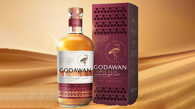 Godawan Triple Cask Travel Exclusive Single Malt Whiskey