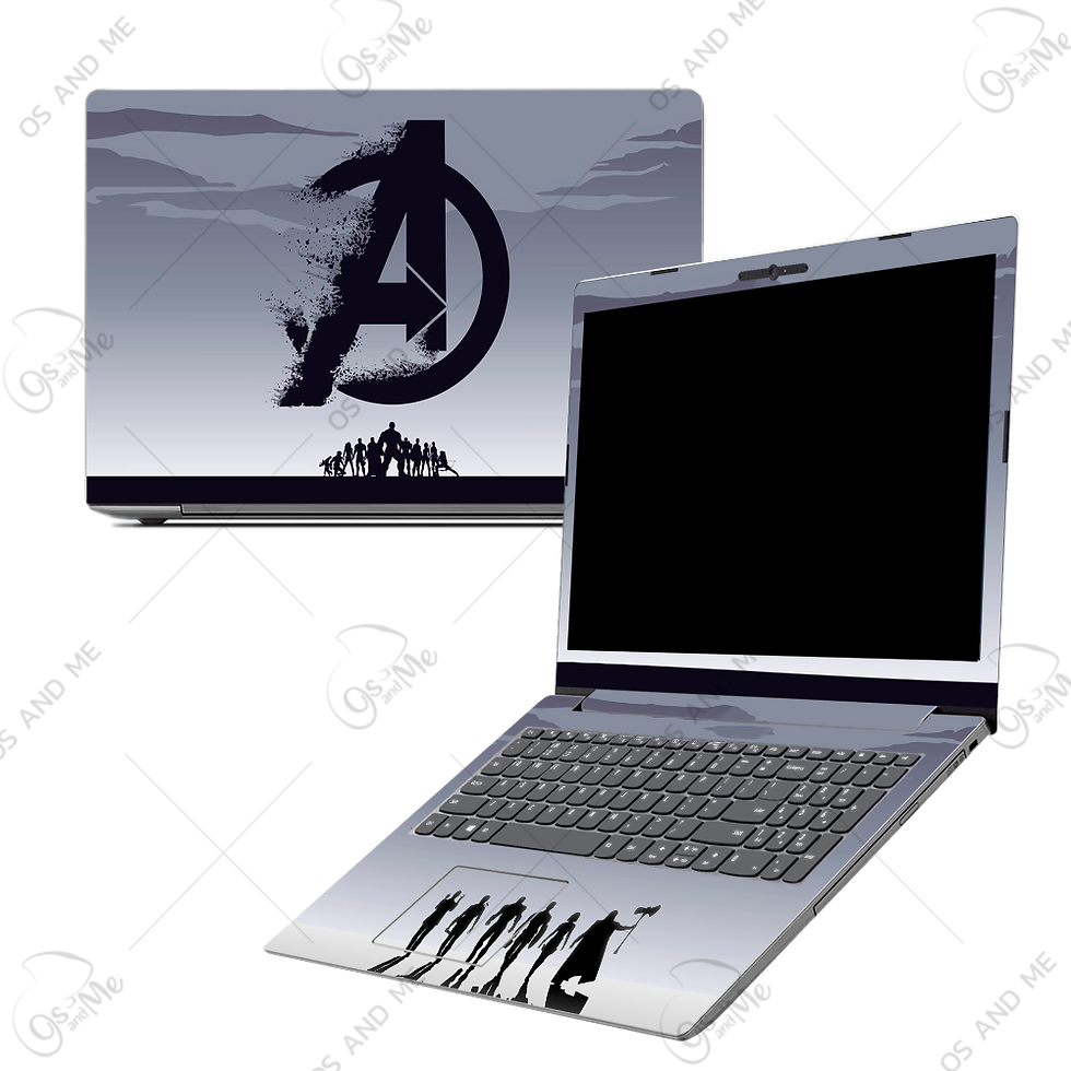 Miniatura: Skin laptop Avengers siluetas y logo