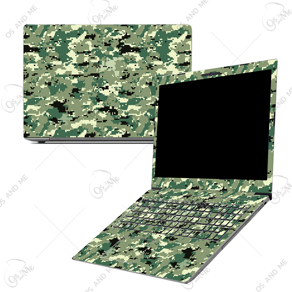 Miniatura: Skin laptop Camuflaje con manchas negras