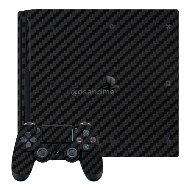 Miniatura: Skin Playstation 4 (Ps4) Fibra Carbono negro