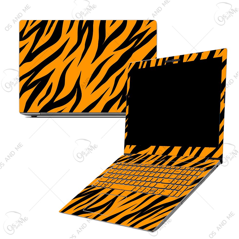 Miniatura: Skin laptop animal print cebra naranja