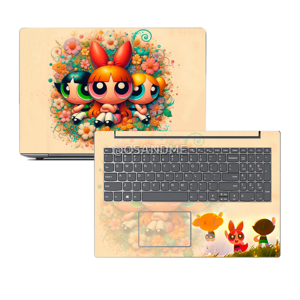 Miniatura: Skin laptop Chicas Superpoderosas con flores