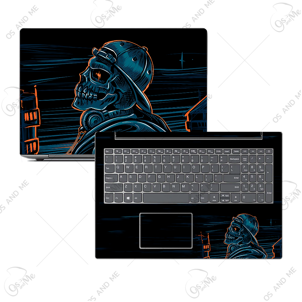 Miniatura: Skin laptop Calaveras con gorra