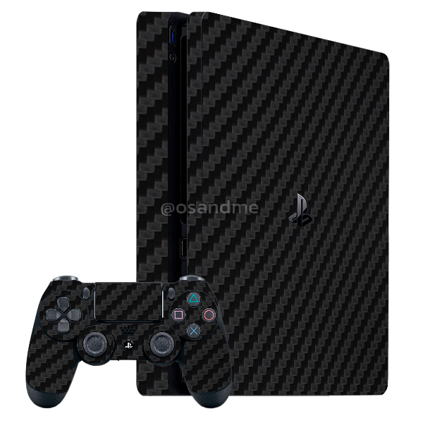 Miniatura: Skin Playstation 4 (Ps4) Fibra Carbono negro