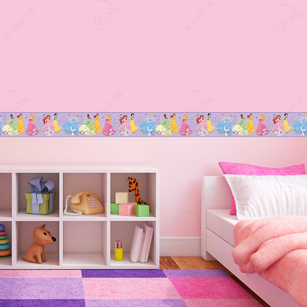 Miniatura: Cenefas de Princesas con flores