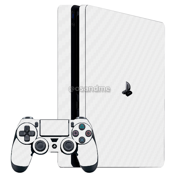 Miniatura: Skin Playstation 4 (Ps4) Fibra Carbono blanco