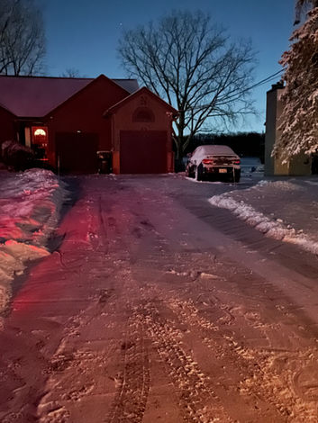 Driveway snow plowing in Brighton, MI