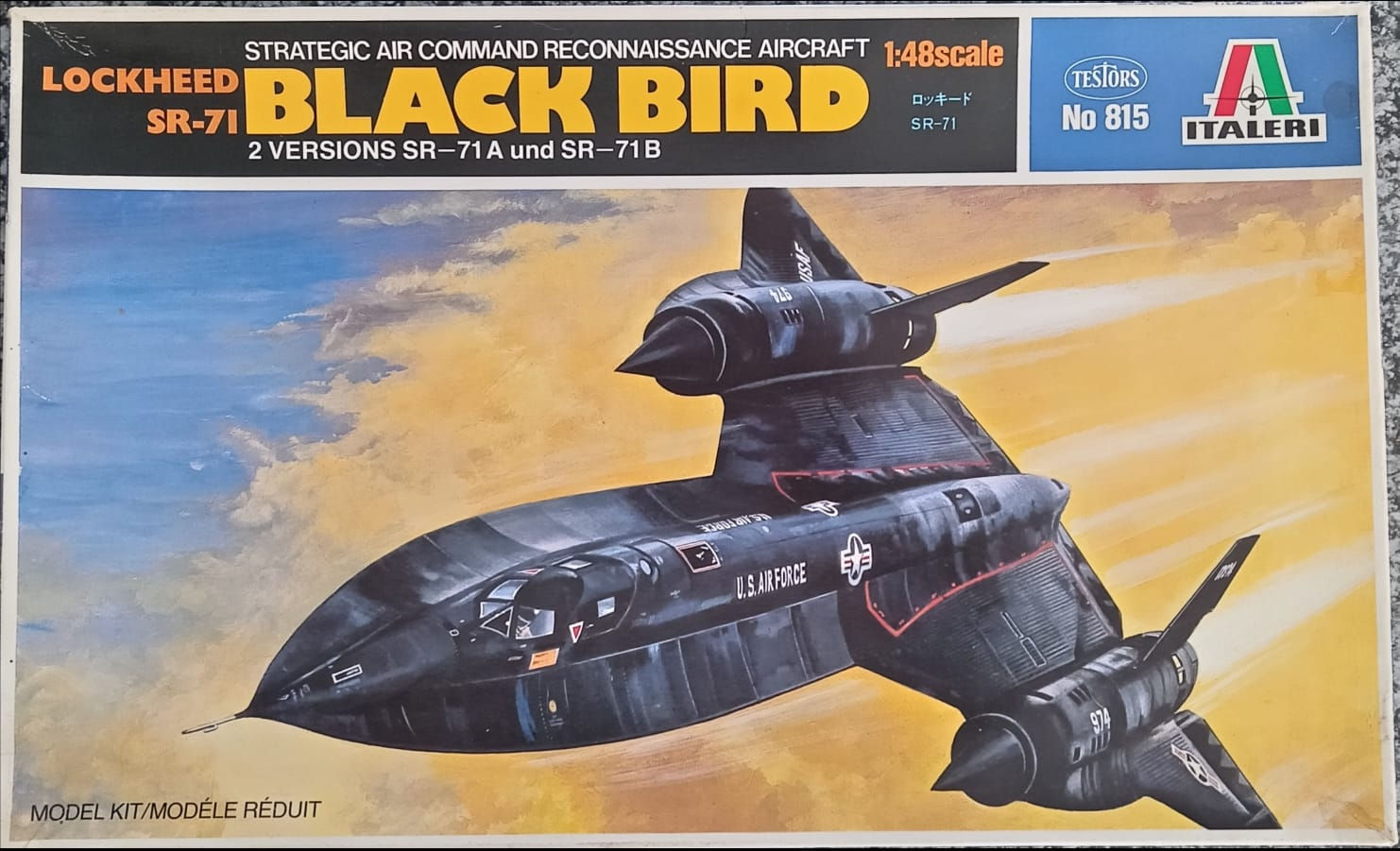 Italeri, Lockheed SR-71 Black Bird Strategic Air Command Reconnaissance Aircraft