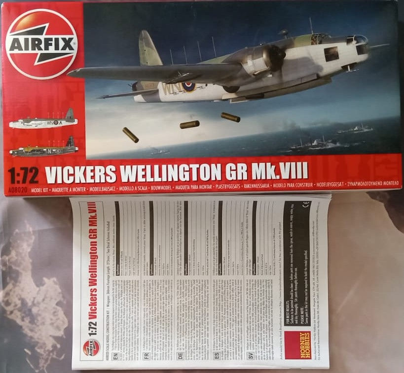 Thumbnail: Airfix Models, Vickers Wellington GR Mk.VIII, A08020, 1/72 Scale,