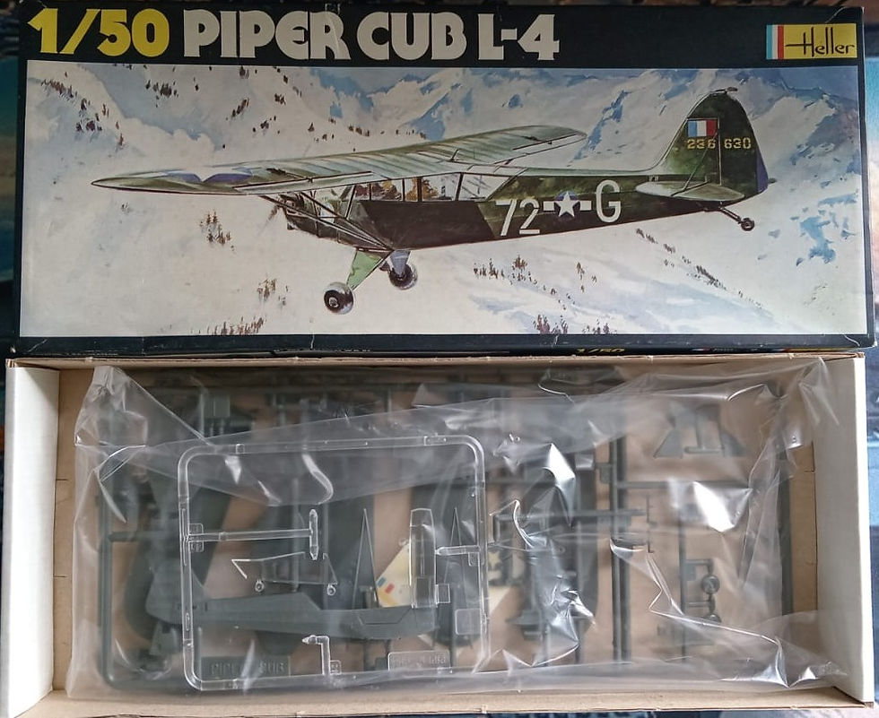 Thumbnail: Heller Models, Piper Cub L-4, No. 400, 1:50 Scale