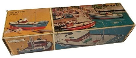 Billing Boats Model, Vintage Junior Progress , Wooden/Plastic Model Boat Kit, De