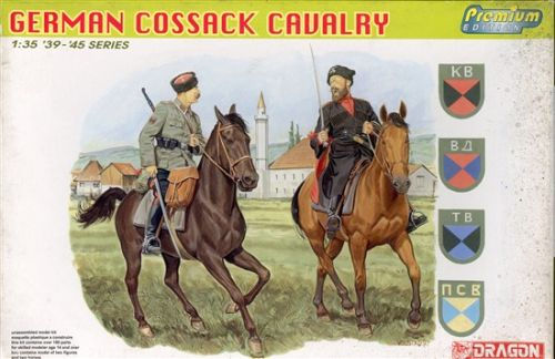 Dragon, WWII German Cossack Cavalry (2 Figures, 2 Horses) (Premium)