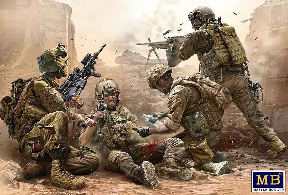 Master Box, Under Fire. Modern US Infantry - B35193 - 1/35