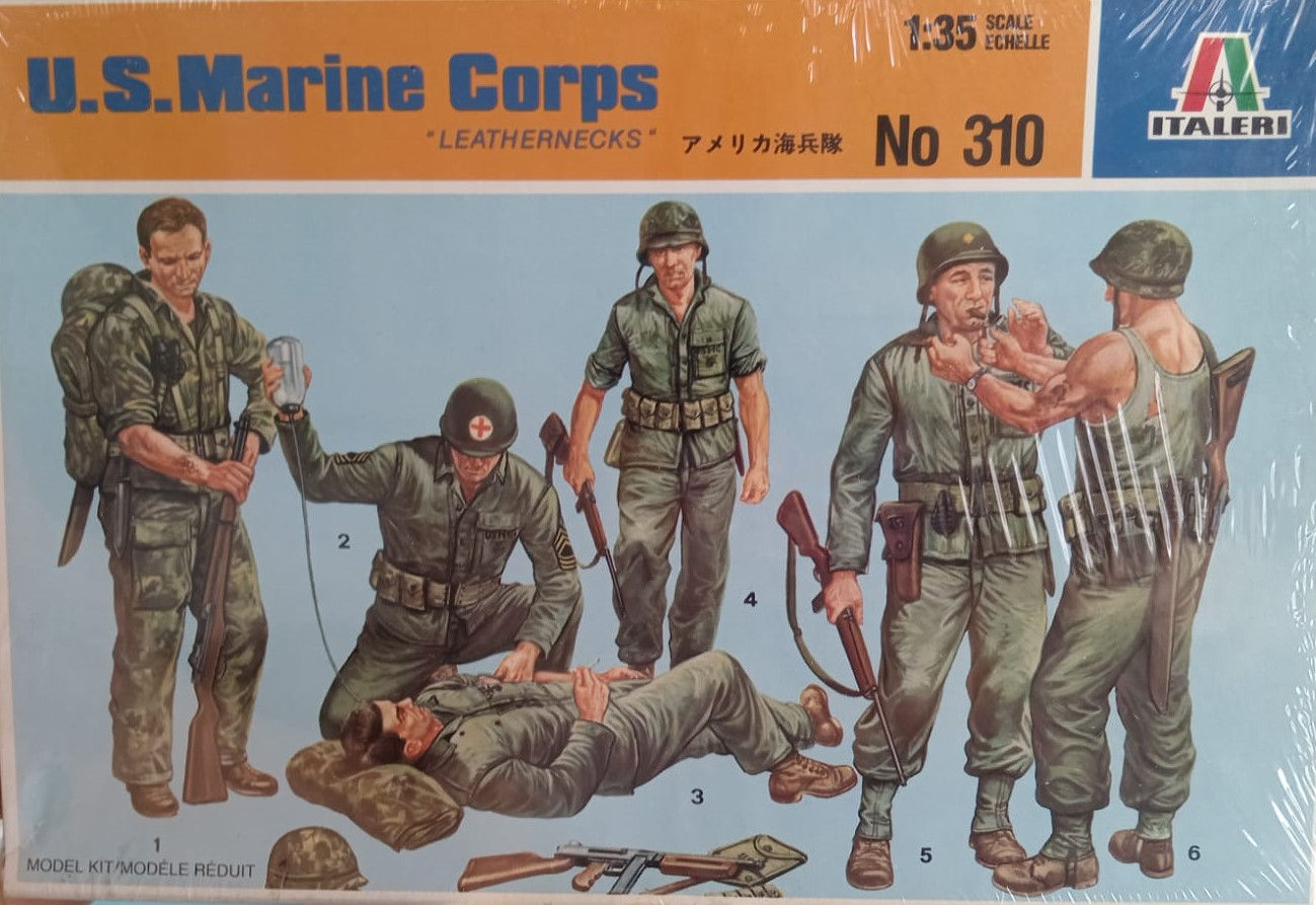 Italeri Models, U.S. Marine Corps "Leathernecks" 1/35 Scle